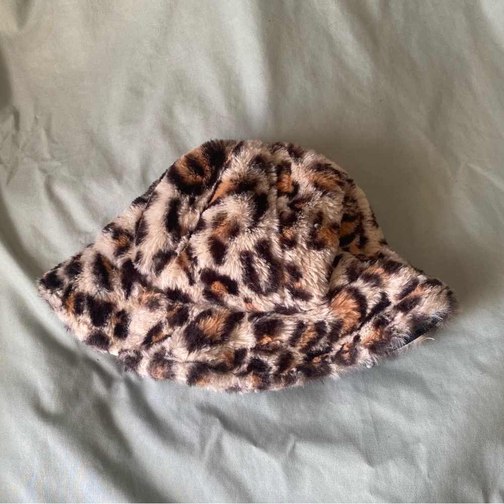 Fuzzy bucket hat